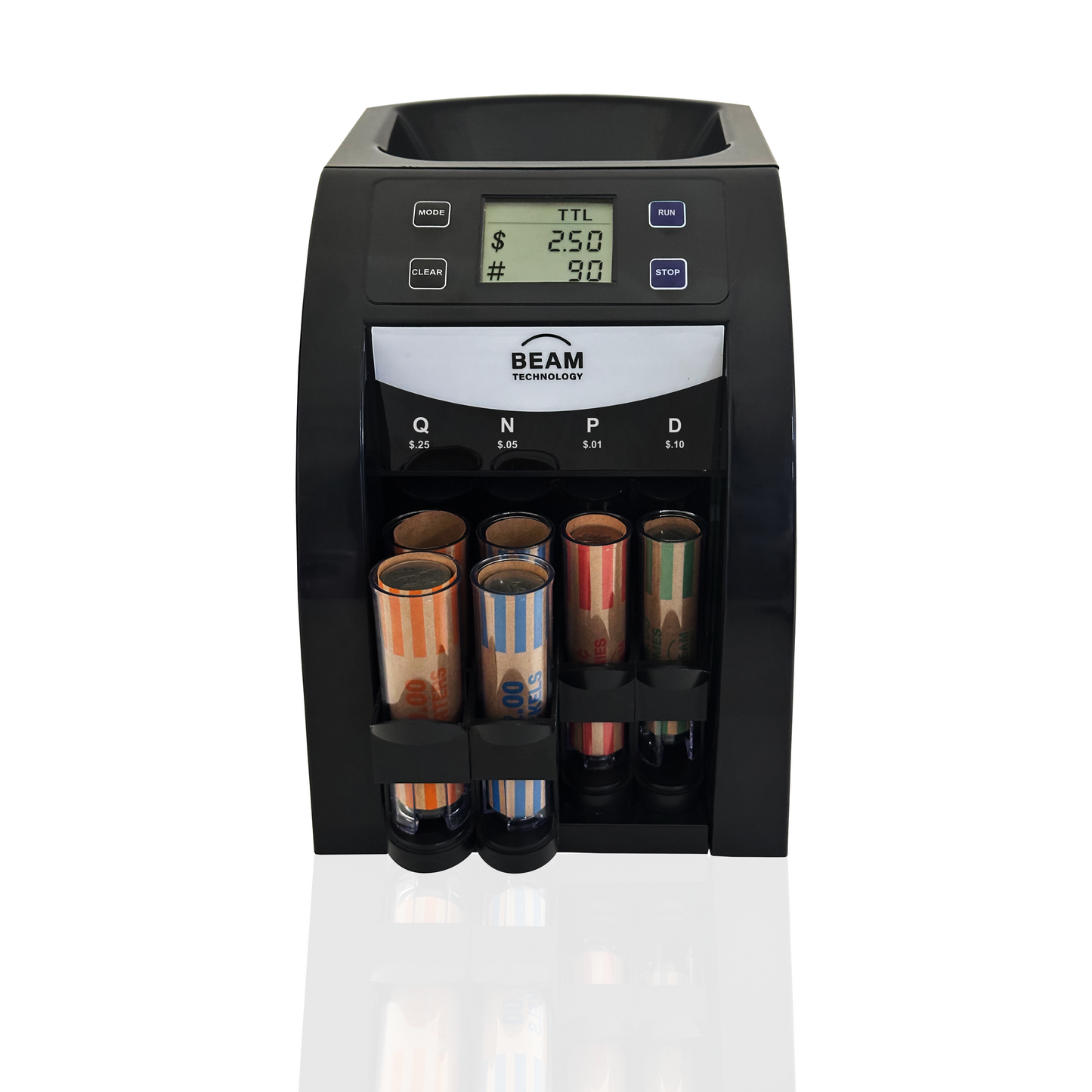 Electric Coin Sorter 2 Row with Lid